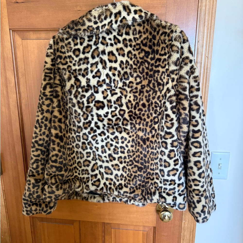 Love Token Animal Print Teddy Jacket - Picture 4 of 4